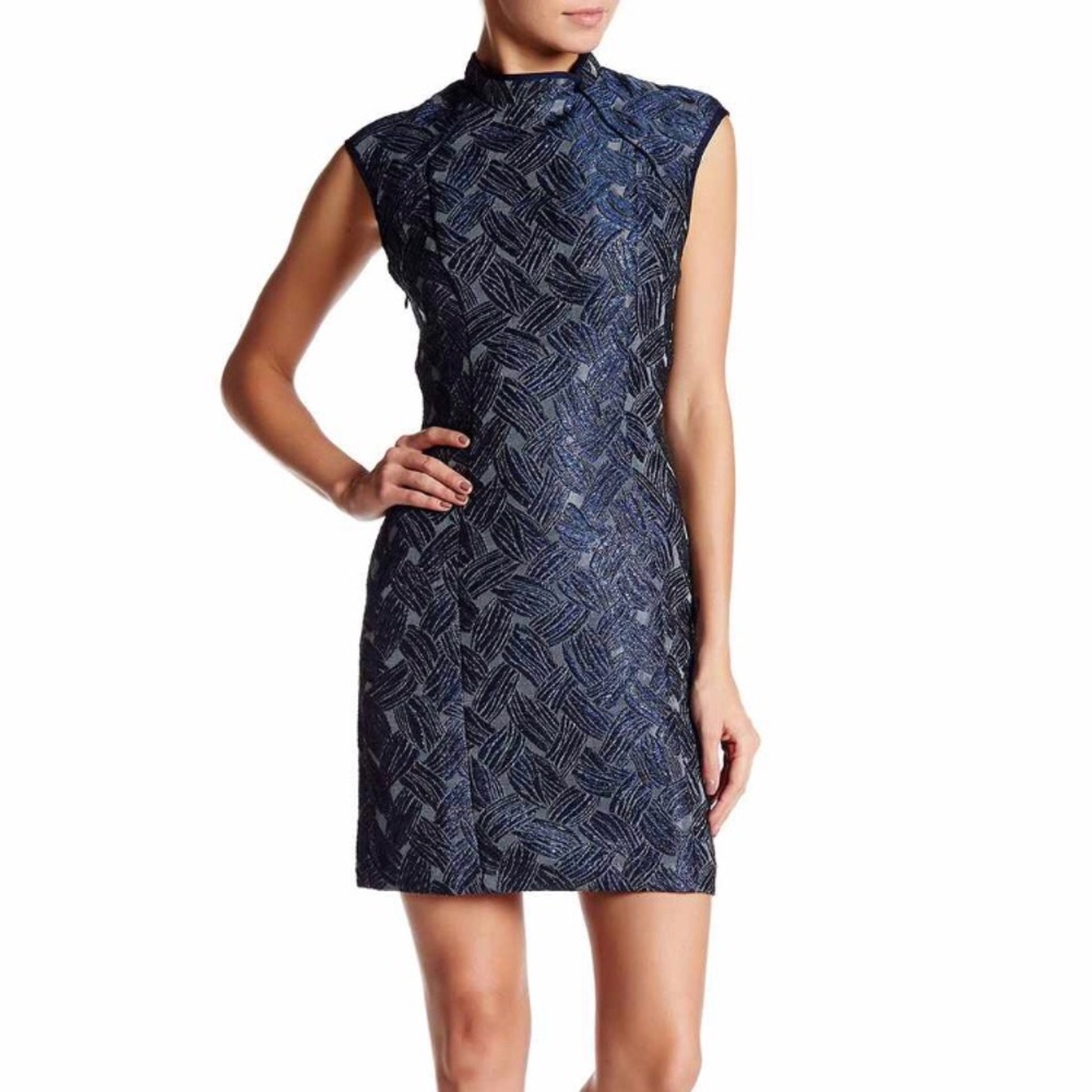 Cap sleeve printed dress